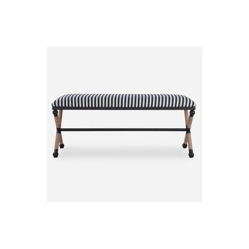 Braddock Striped Bench
