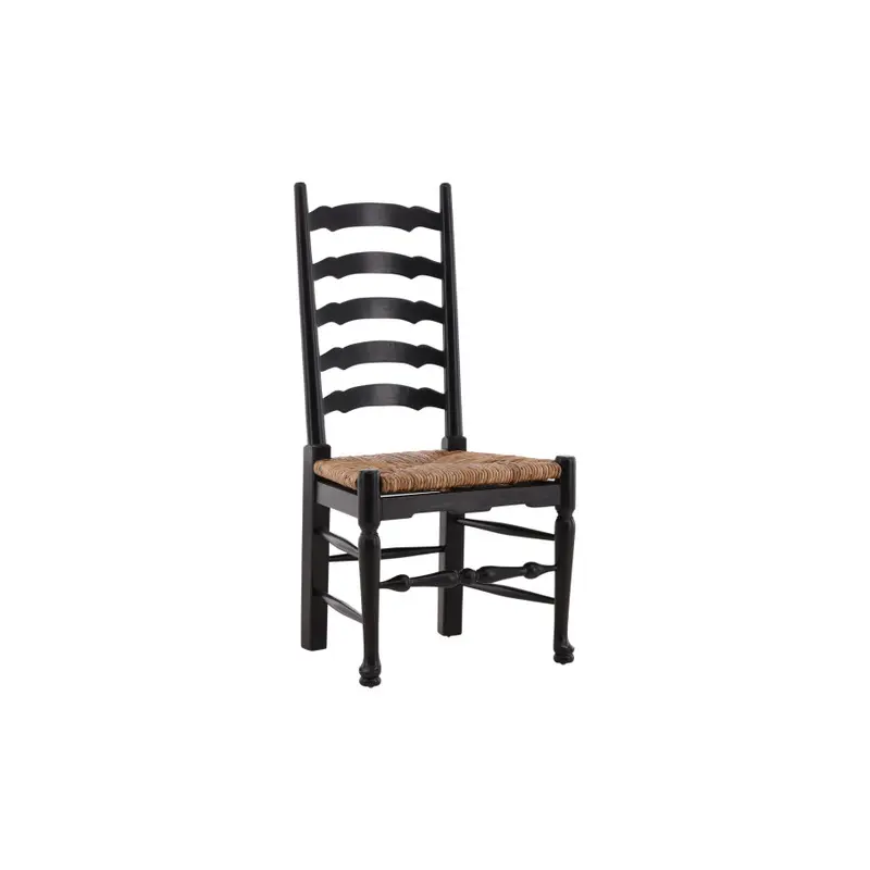 Bradley Ladderback Side Chair Black  - 21'