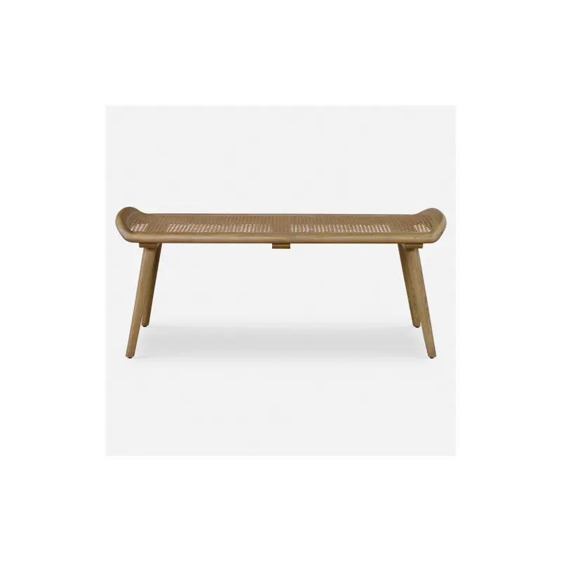Arne Woven Rattan Bench