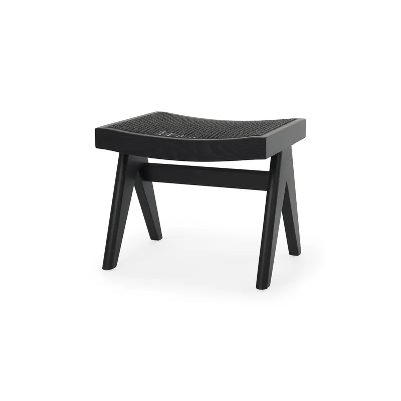 Arvin Black Wooden Stool
