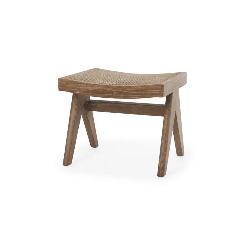 Arvin Medium Brown Wooden Stool