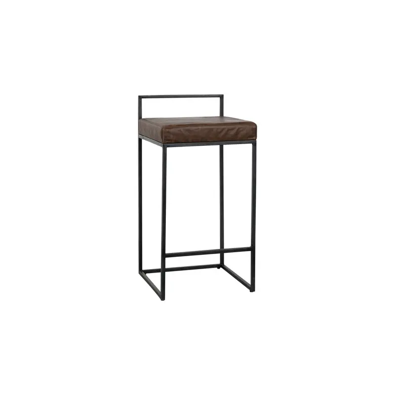 Belfort Leather Counter Stool