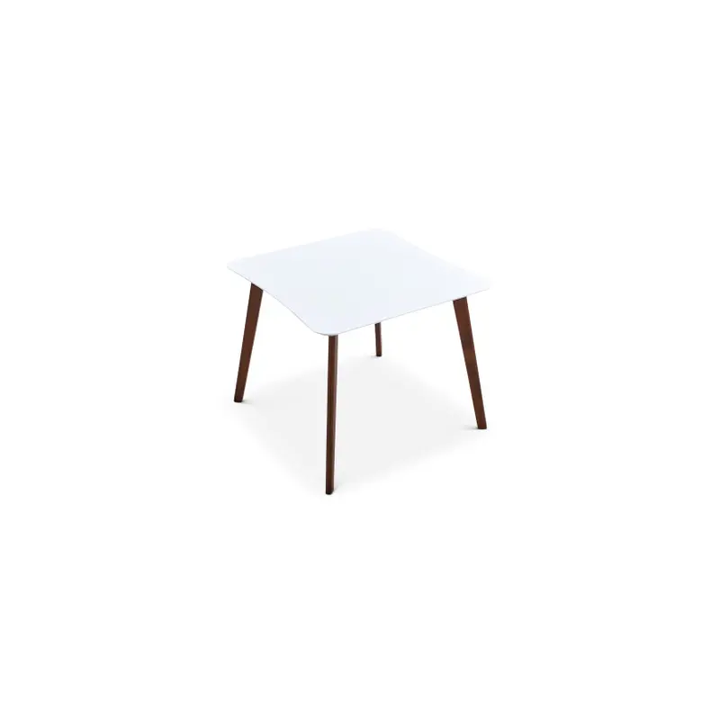 Benton Modern White Top Dining Table - 35.4"