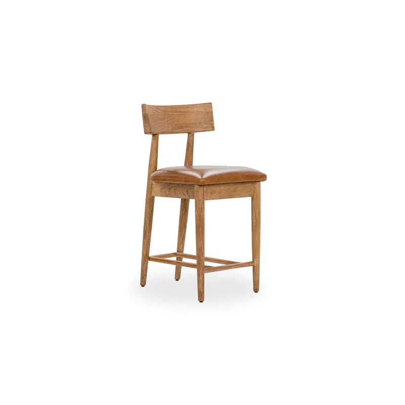 Alvaro Leather Counter Stool