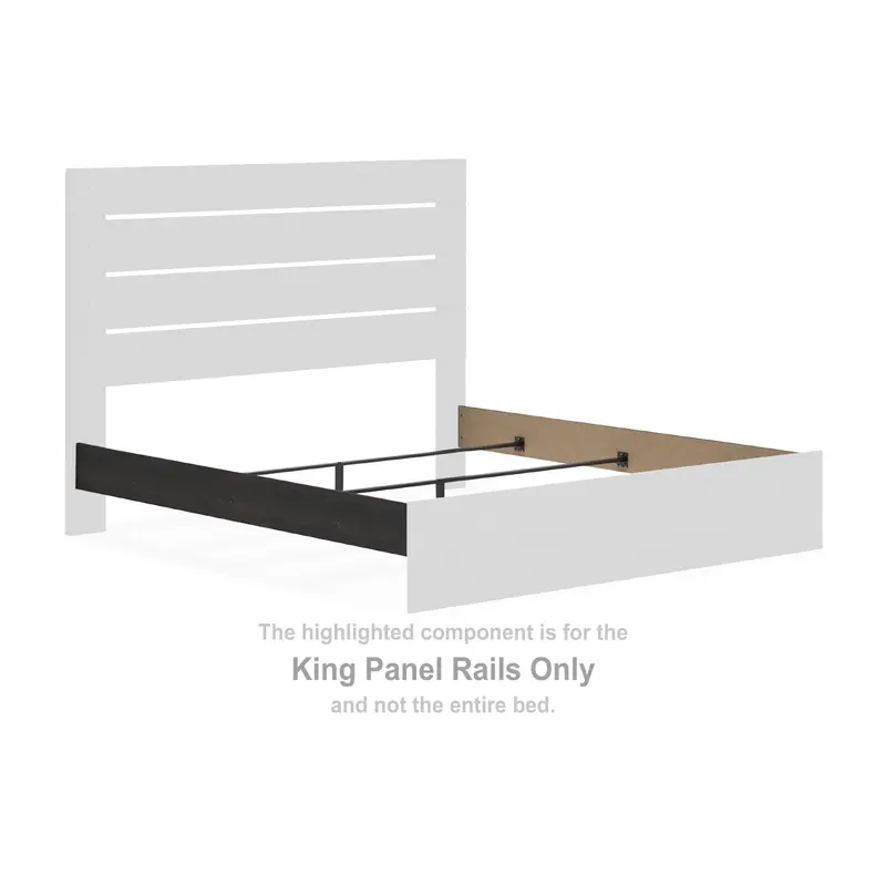 Hollivern - King Panel Rails - Dark Gray