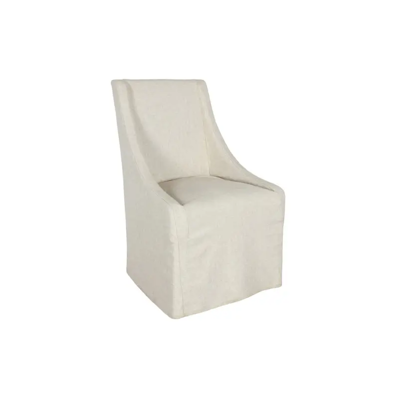 Warwick Oatmeal Rolling Wingback Dining Chair