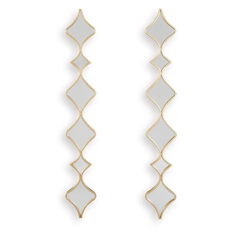 Harriswood - Accent Mirror Set (Set of 2) - Gold Finish