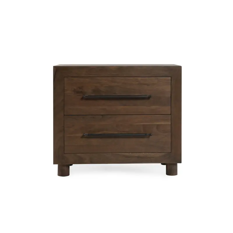 Jackson Acacia Wood 2-Drawer Nightstand 30"