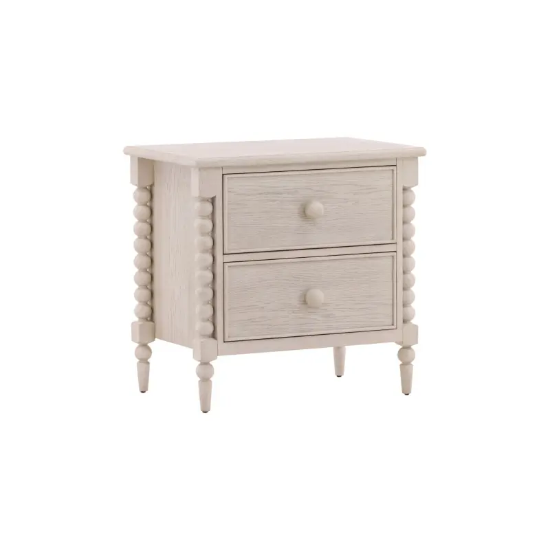 Marcellina Whitewash 2 Drawers Nightstand