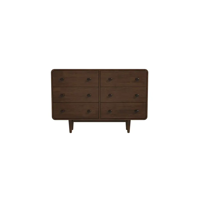Alexa Mid Century Modern Dresser 6 Drawer - 47.2"