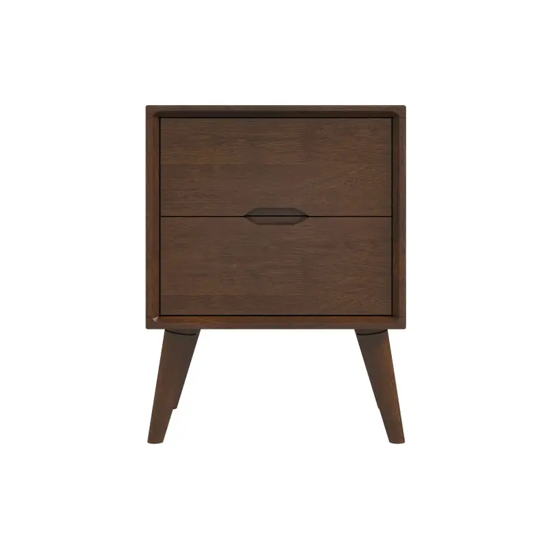 Alexandra Brown Night Stand With 2 Drawers - 17.5"