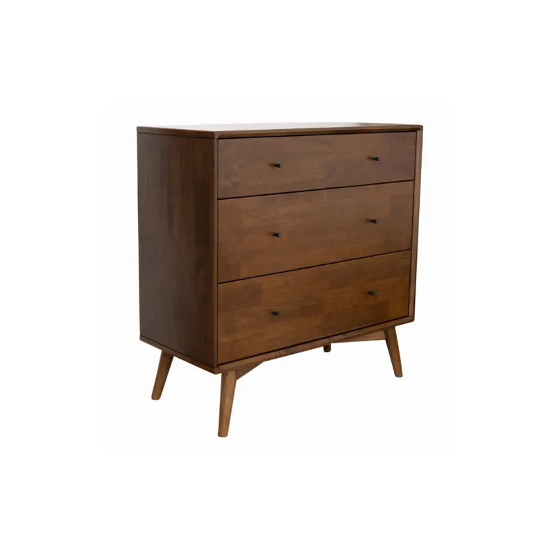 Caroline Mid Century Modern Solid Wood Dresser 3-Drawer - 35"