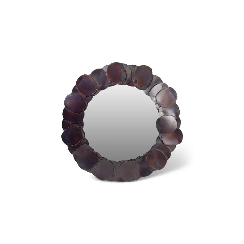 Elements Suri Mirror 33"Dia. - Cobalt