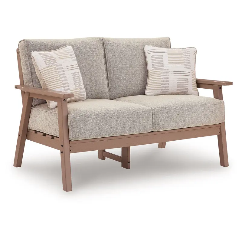 Grover Beach - Loveseat With Cushion - Driftwood