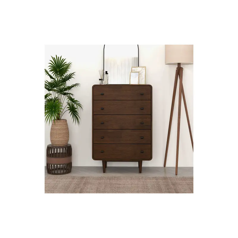 Alexa Mid Century Modern Dresser 5 Drawer - 31.5"