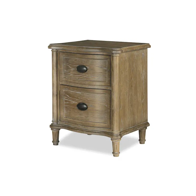 Devon French Oak 2 Drawer Nightstand