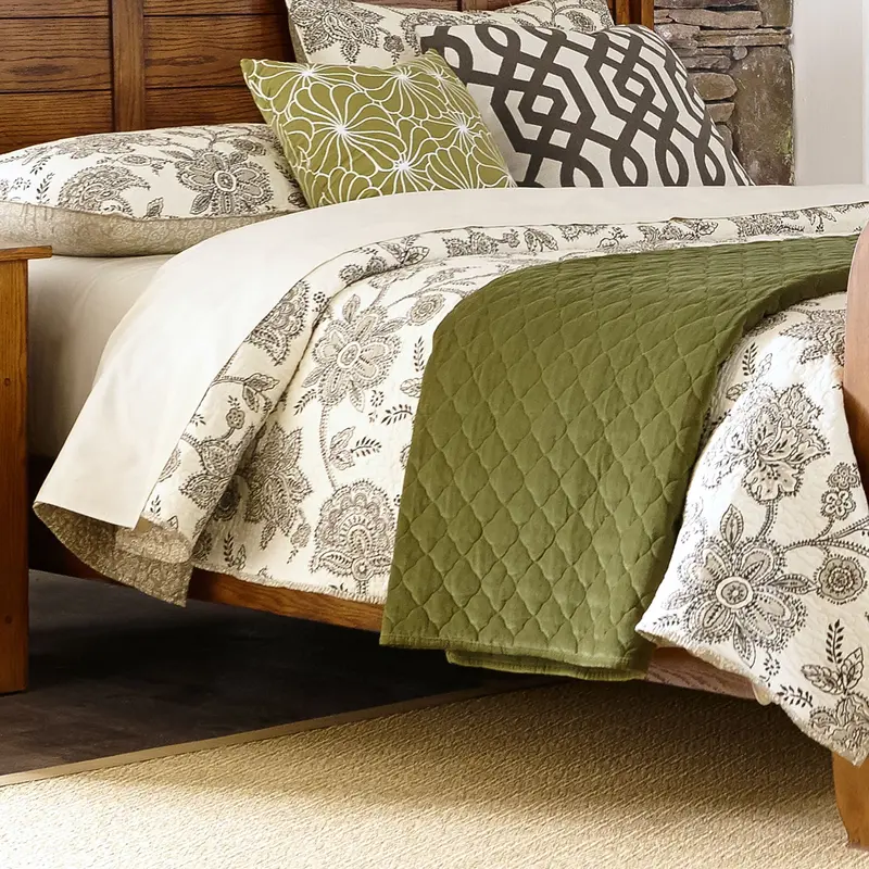 Grandpas Cabin - King Sleigh Rails - Light Brown