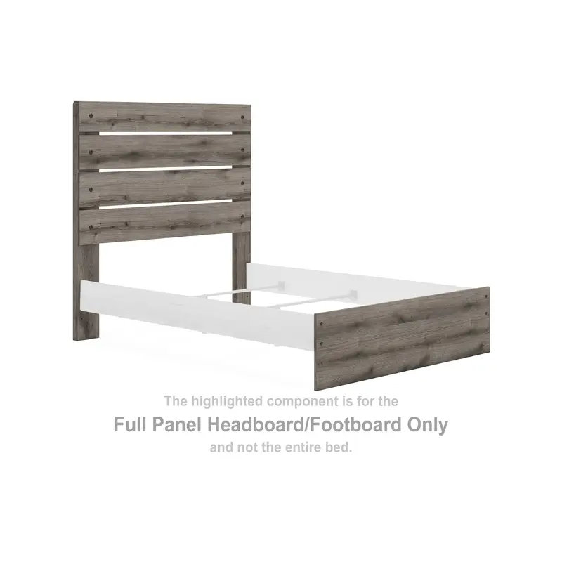 Graystorm - Full Panel Headboard/Footboard - Brown Gray