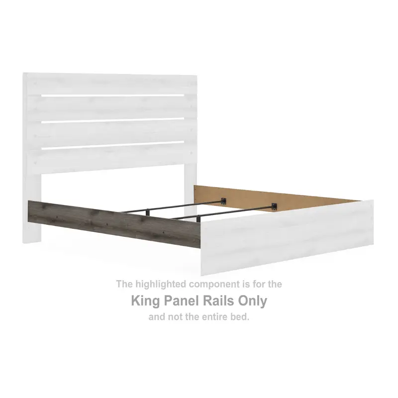 Graystorm - King Panel Rails - Brown Gray