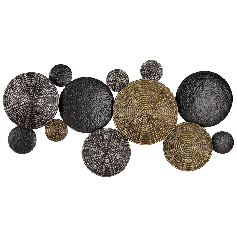 Emsley - Wall Decor - Metallic / Black / Gray