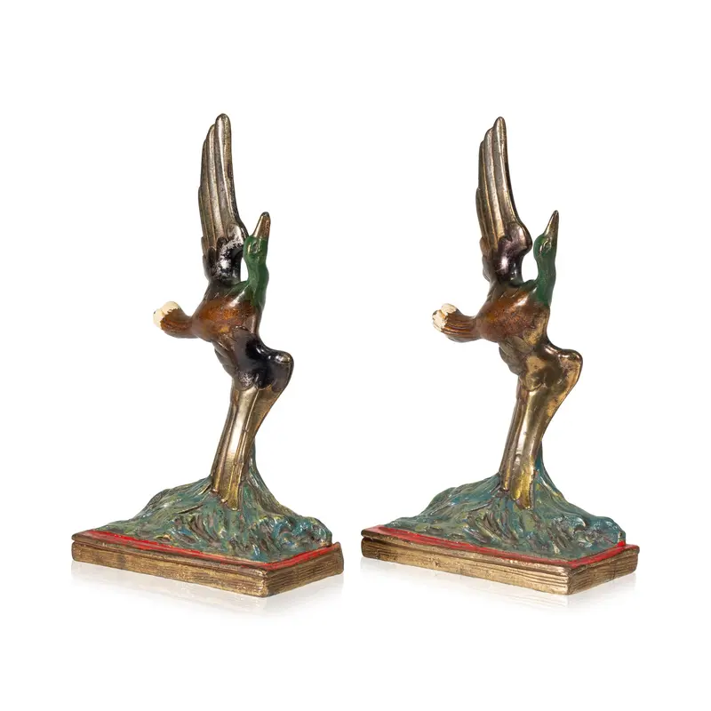 Art Deco Mallard Bookends