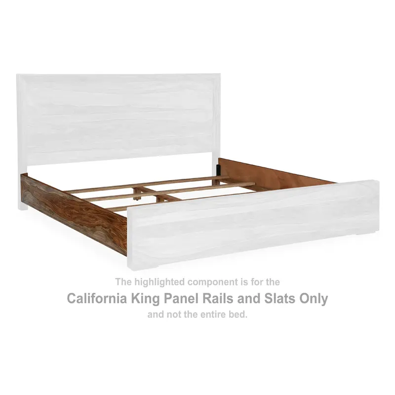 Dressonni - California King Panel Rails and Slats - Brown