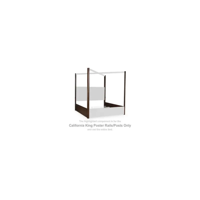 Dilenno - California King Poster Rails/Posts - Dark Brown