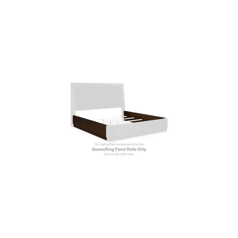 Dilenno - Queen/King Panel Rails - Dark Brown
