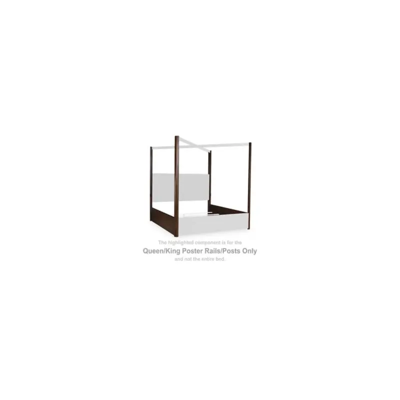 Dilenno - Queen/King Poster Rails/Posts - Dark Brown