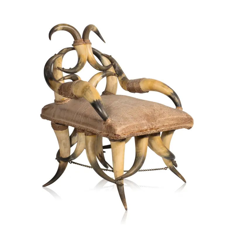 Vintage Horn Side Chair