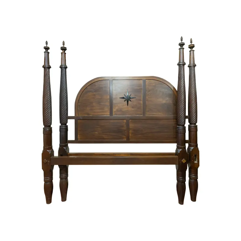 Walnut Four Poster Bed
