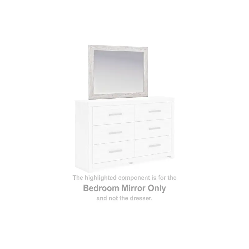 Cayboni - Bedroom Mirror - Whitewash