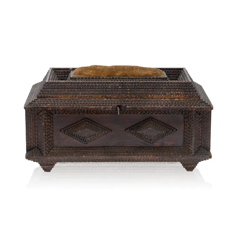 Tramp Art Sewing Box