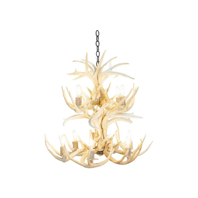 Two-Tier Whitetail Chandelier