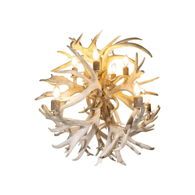 Whitetail Fireball Antler Chandelier