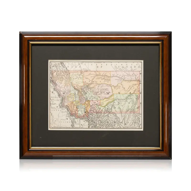 1891 George Cram Map of Idaho