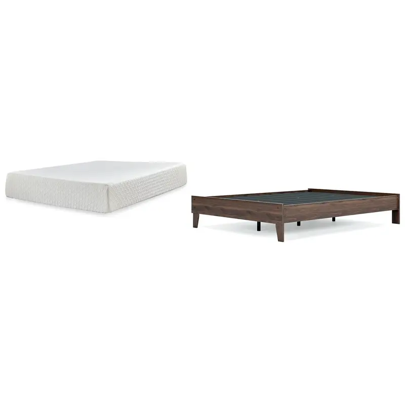 Calverson Bed and Mattress Set