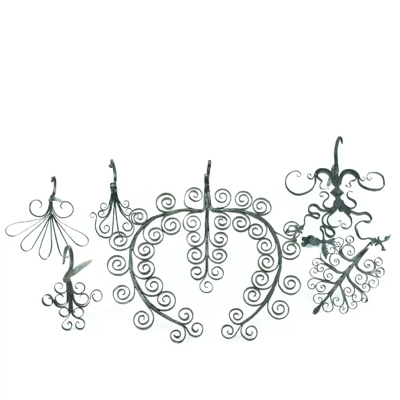 18th Century Wrought Iron Hooks