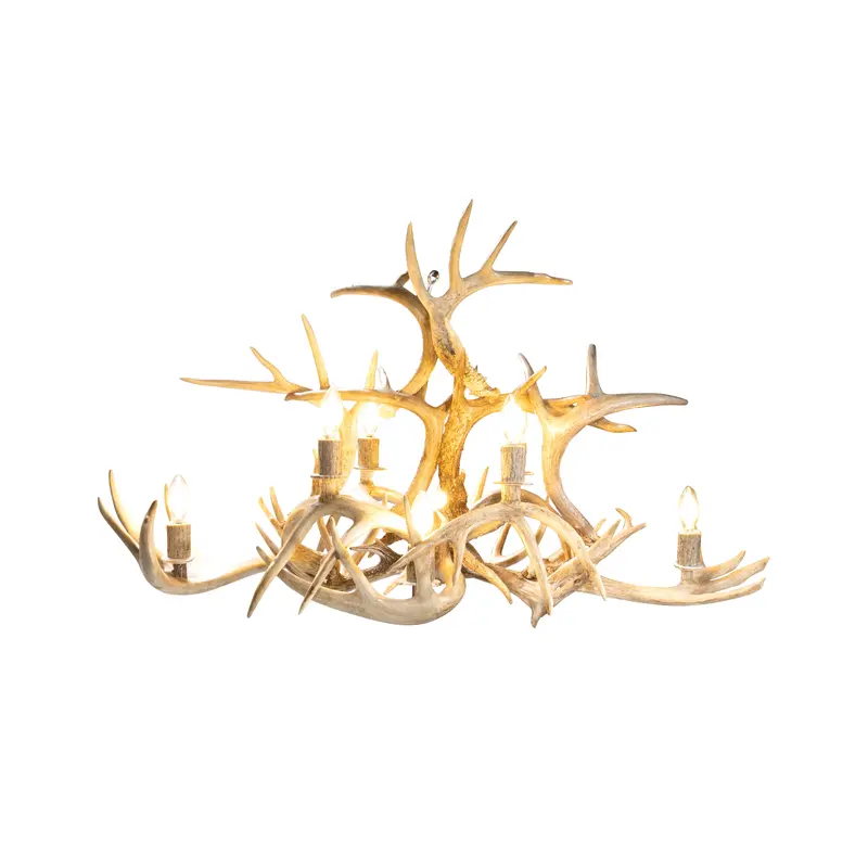 Whitetail Royale Isle Antler Chandelier