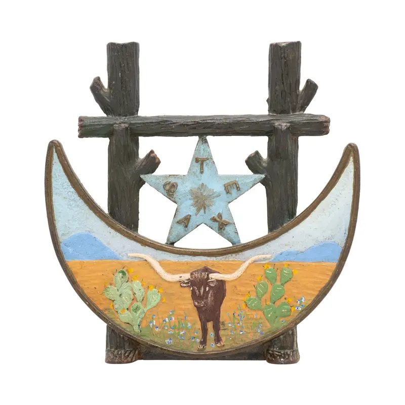 Texas Centennial Cast Iron Doorstop