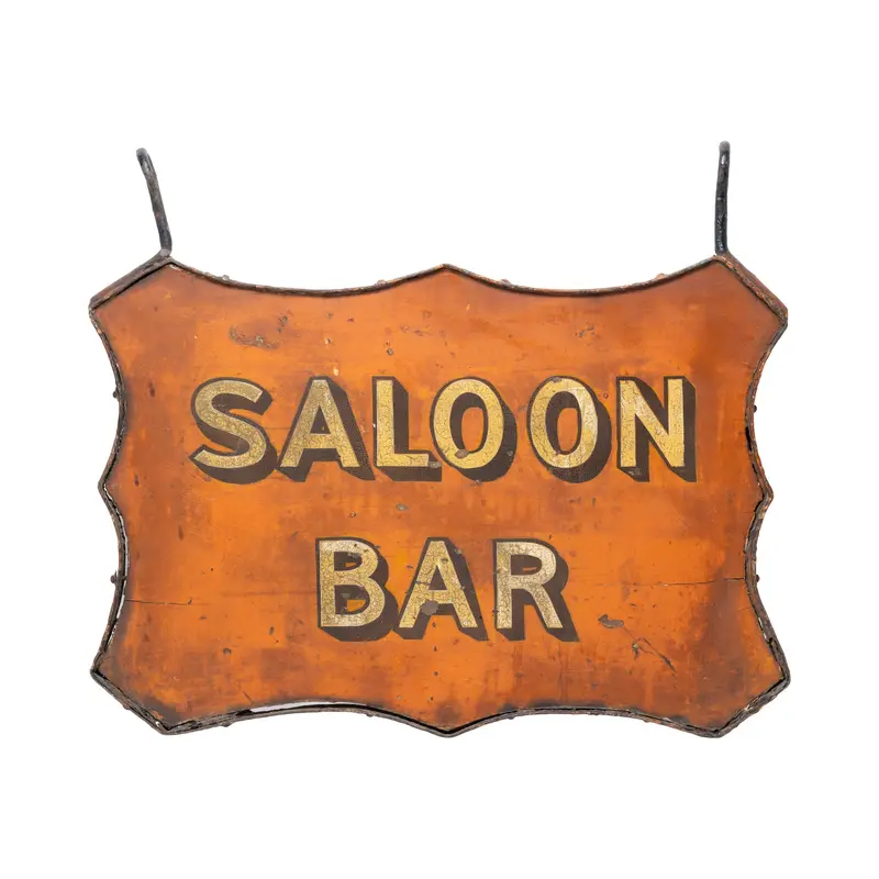 "Saloon Bar" Texas Trade Sign
