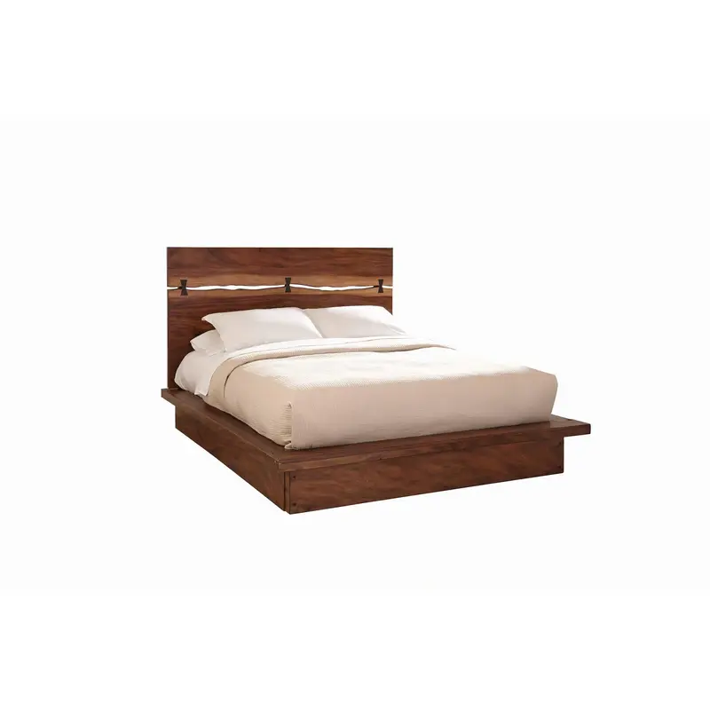 Winslow California King, E.King & Queen Bed Smokey Walnut and Coffee Bean