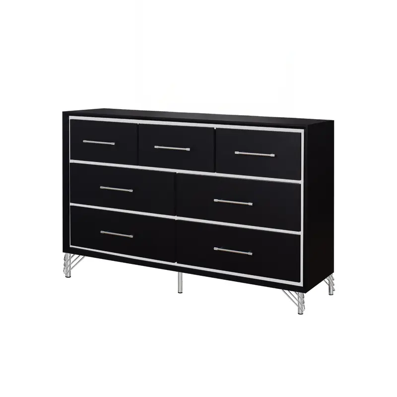 Ava 7 Drawer Dresser-Ebony