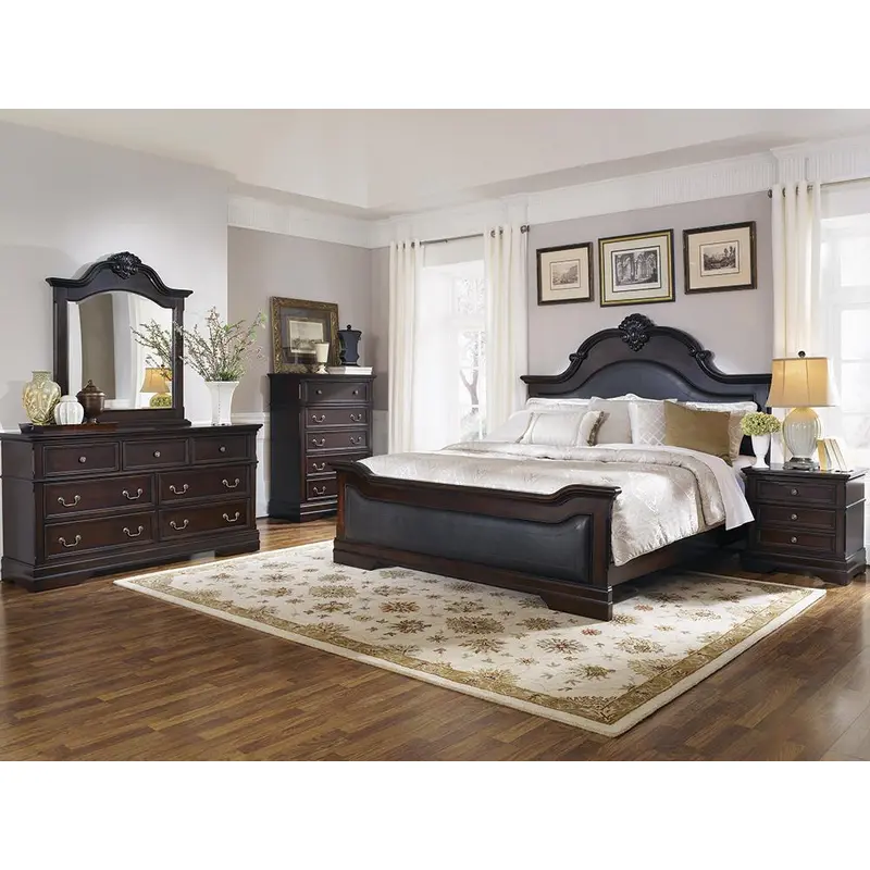 Cambridge Traditional Dark Brown Eastern King Four-Piece Set