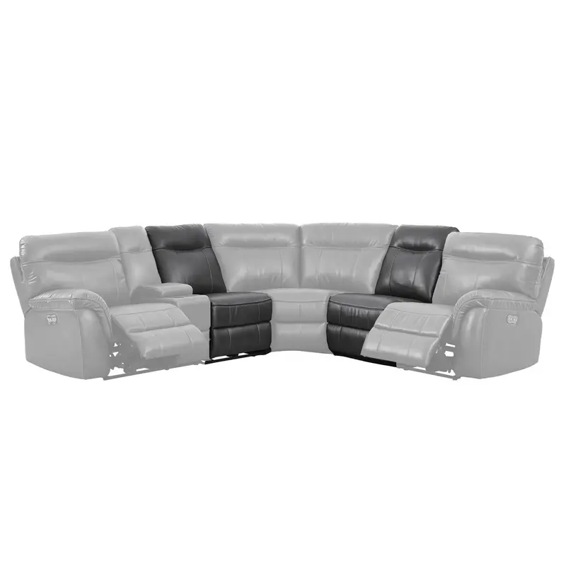 New Classic Atlas Power Armless Recliner in Gray