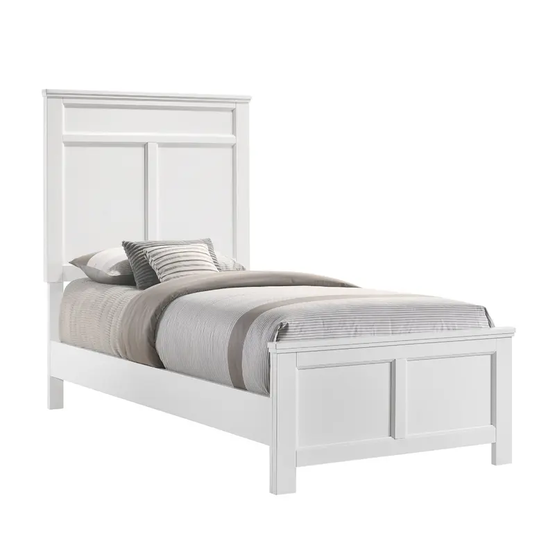 Andover 3/3 T Headboard, Footboard & Slats-White