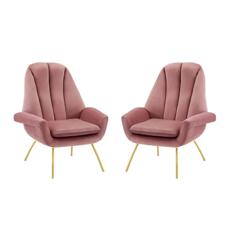 Summit Armchair Performance Velvet Set of 2