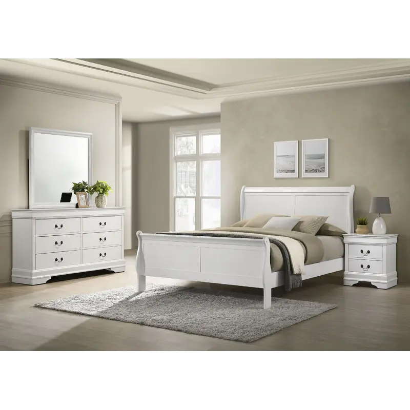 Louis Philippe Bedroom Sets White