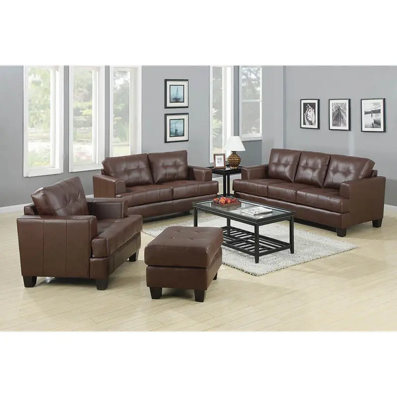 Samuel Transitional Dark Brown Chair