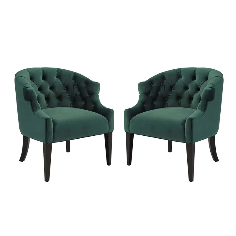 Precept Armchair Performance Velvet Set of 2